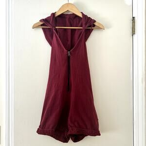 Miss Be by EMMANUELLE BLANC Cotton Hooded Romper Sz M